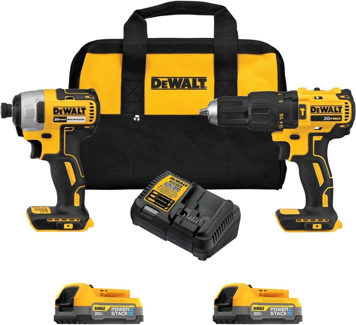 Picture of Dewalt Tools DEWDCK274E2 20V Max Lithium-Ion Brushless Cordless 2 Tool Combo Kit