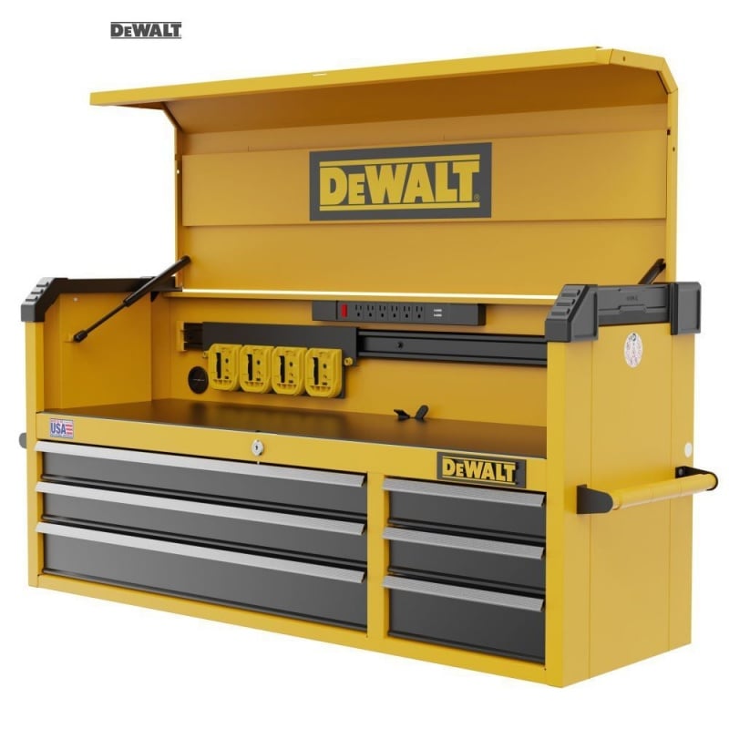 Picture of Dewalt Tools DEWDWST52071 52 in. 6 Drawer Tool Chest Tool Storage&#44; Black & Yellow