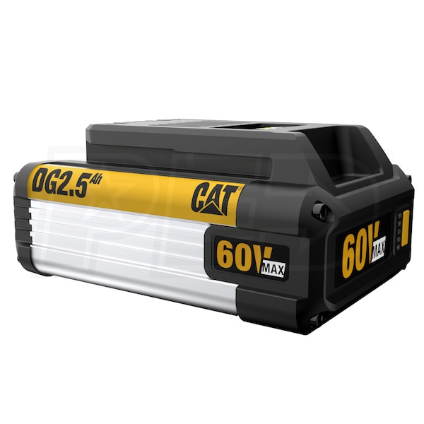 CAT 60V 2.5Ah Lithium Ion Power Tool Battery Pack with Fuel Indicator - DG6B25