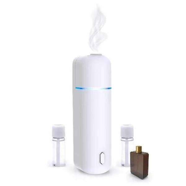 Aroma Starter Essential Coco Oil Diffuser Car Freshener, White - Pack of 2