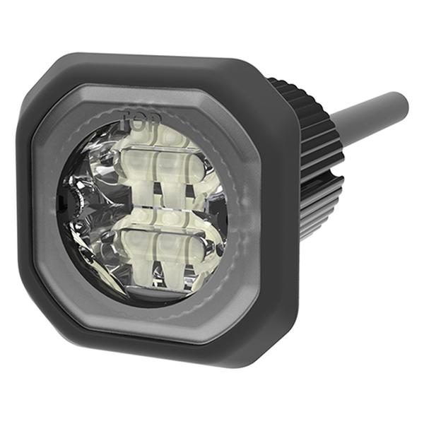 ECCED9040RW 12-24VDC Single Color Flush Mount Directional LED Light with 69 Flash Patterns, Red & White