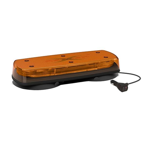 ECC5517A-VM 17 in. 12-24V Vaccum Mount LED Microbar with Amber Lens & Amber LEDs