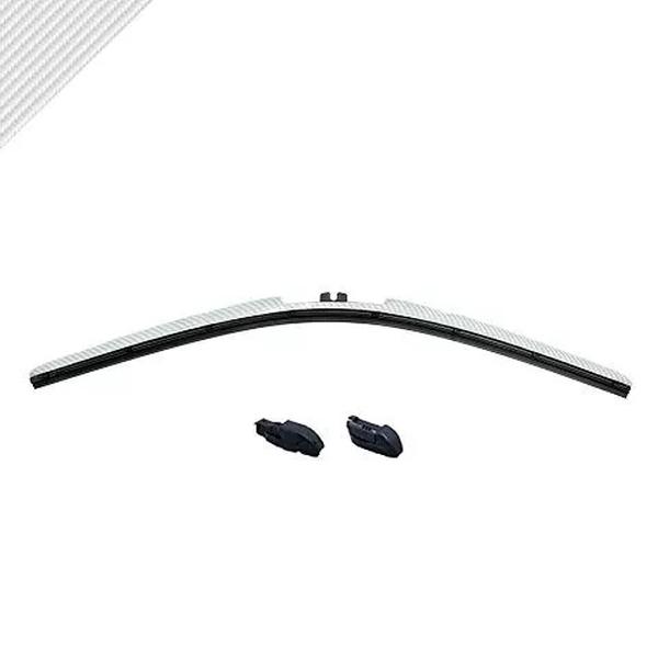 14 in. White Carbon Fiber Design Windshield Wiper Blade