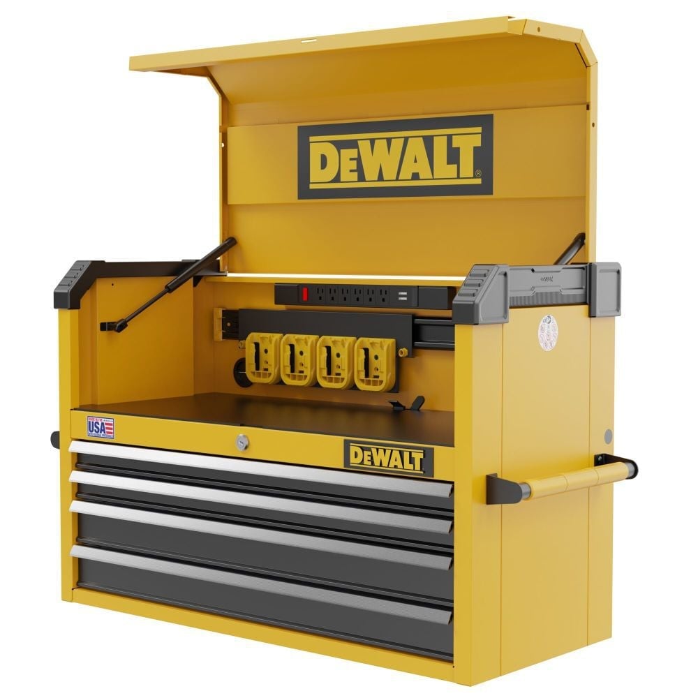 Picture of Dewalt Tools DEWDWST37041 37 in. 4 Drawer Tool Chest&#44; Black & Yellow