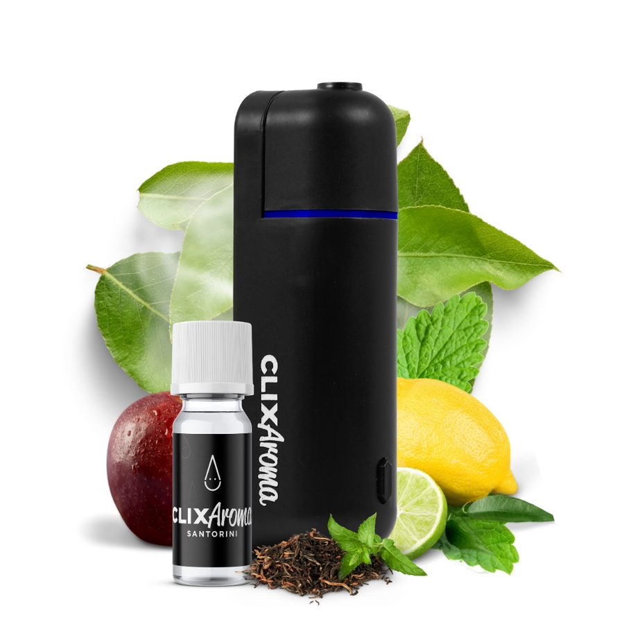 CLXARMA-GREENTEA-2B Aroma Starter Essential Green Tea Oil Diffuser Car Freshener, Black - Pack of 2