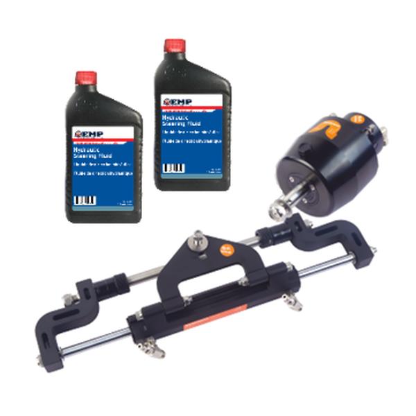 EMPOH-115U-OT-EMP 115 HP Hydraulic Steering Kit with Front Mount Helmcylinder & 2 qt. Oil