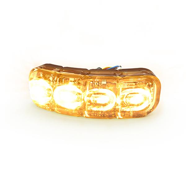 ECCED3793AW 12-24V Directional 8 LEDs Flexible Light, Amber & White