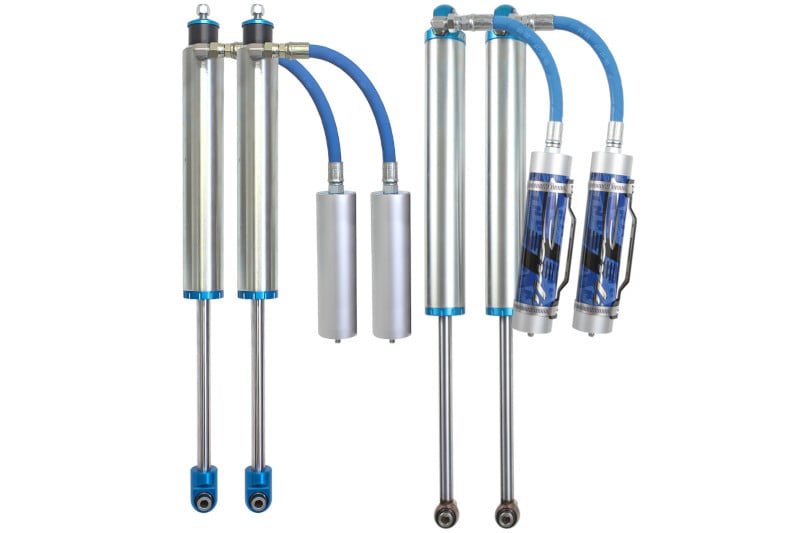 2.5 in. Front & Rear Custom Tuned King Remote Reservoir Shocks Suspension with 4.5 in. Pintop System for 2005-22 F250 Diesel