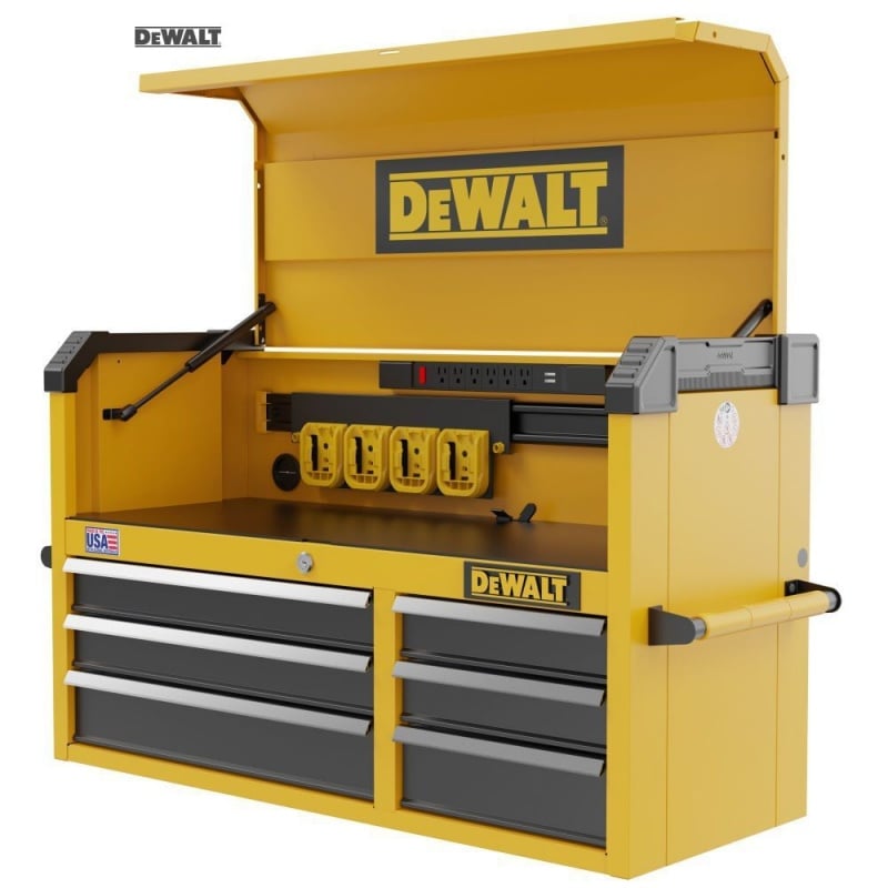 Picture of Dewalt Tools DEWDWST41061 41 in. 6 Drawer Tool Chest&#44; Black & Yellow