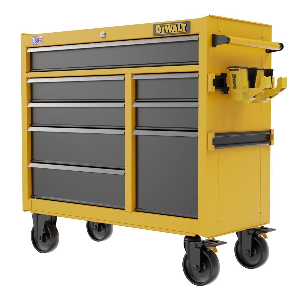 Picture of Dewalt Tools DEWDWST41092 41 in. 8 Drawer Rolling Tool Cabinet&#44; Black & Yellow