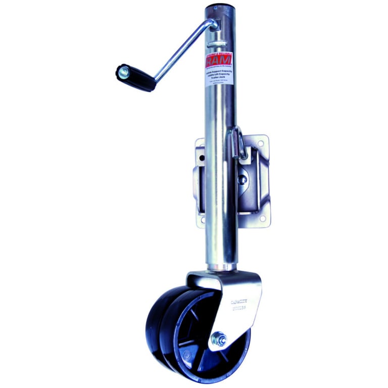 PCRMJ-1500B Trailer Jack Swivel Mount for - 1500 Lbs, Single Wheel Mount Bracket