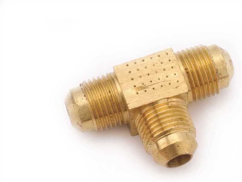 Anderson Metals AND04044-06 0.375 in. Flare Tee - Brass