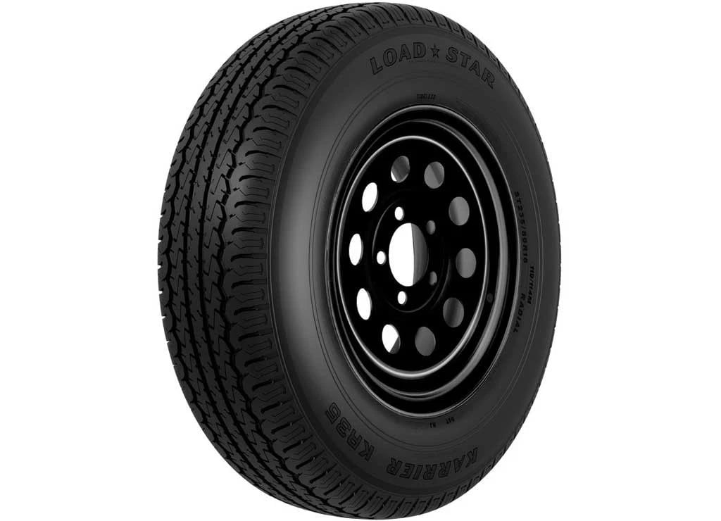 AMW31353 St205-75R15 D KR35 On 15 x 5 5-4.5 Black Mod Tire