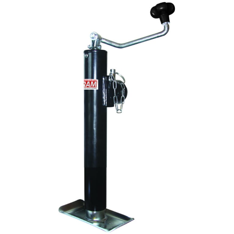 PCRTJP-5001-B 10 in. Lift Swivel Jack for - 5000 lbs, Topwind - Black