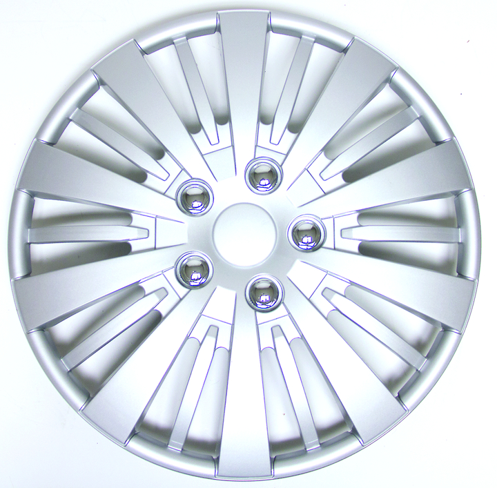 SEC80-1465S Hub Caps - 15 in., Silver Lacquer - Pack of 4