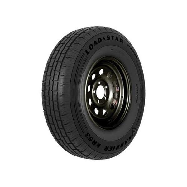 AMW35375 St205-75R15 D KR53 On 15 x 5 5-4.5 Black Mod Tire