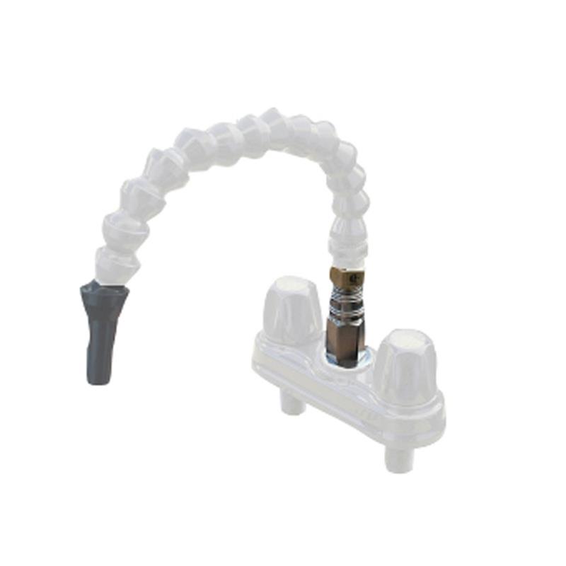 AMBCRD-QDFLX-WHT Outside Shower Valve with Flex Spout Quick Disconnect - White