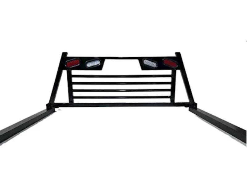 ACWFSDLCSA Headache Rack with Lighted, Closed Window Short, Angle Only for 2018-2020 Ford F250-F350-F450-F550