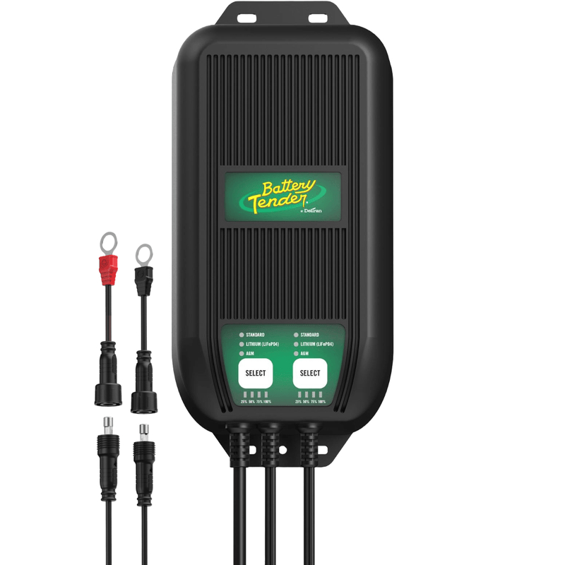 BTR022-1007-DL-WH Battery Charger with Wave-Charge Pro 2 Bank Marine - 12V, 20A