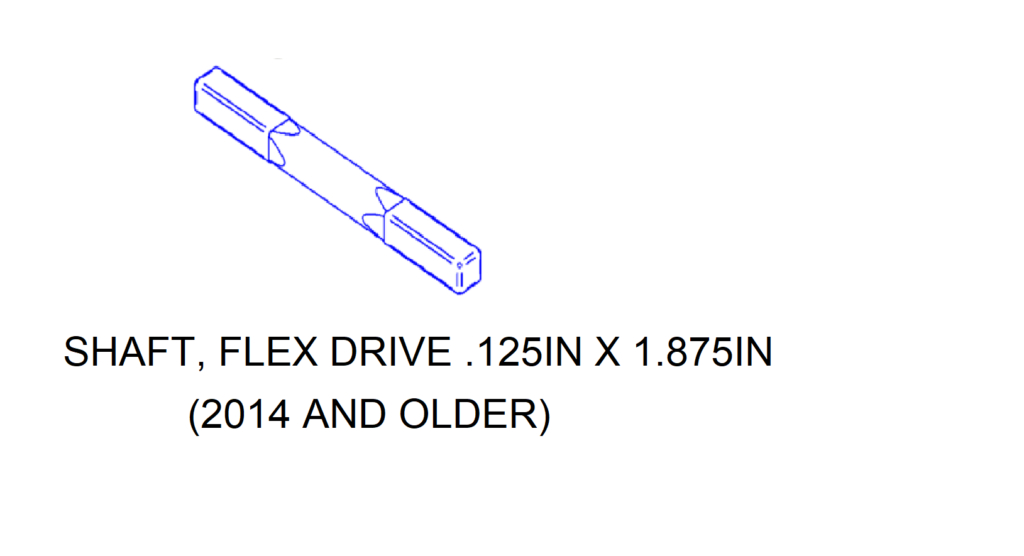 BAL854761 Shaft Flex Drive - 0.125 x 1.875 in.