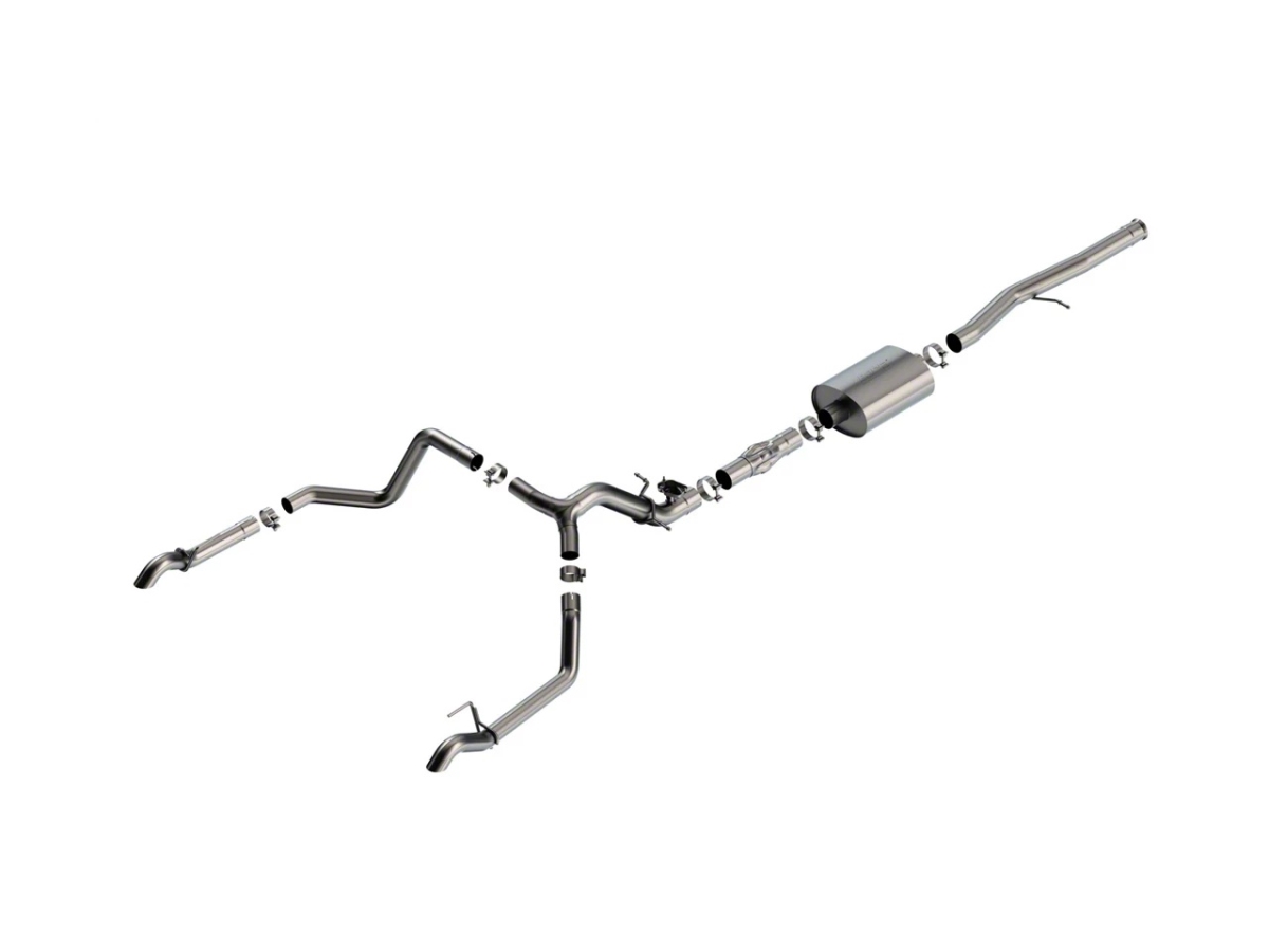BRL141004 Cat Back Exhaust System for 2024 Silverado 1500 Sierra - 6.2 L, Atak, Turndown Pipes