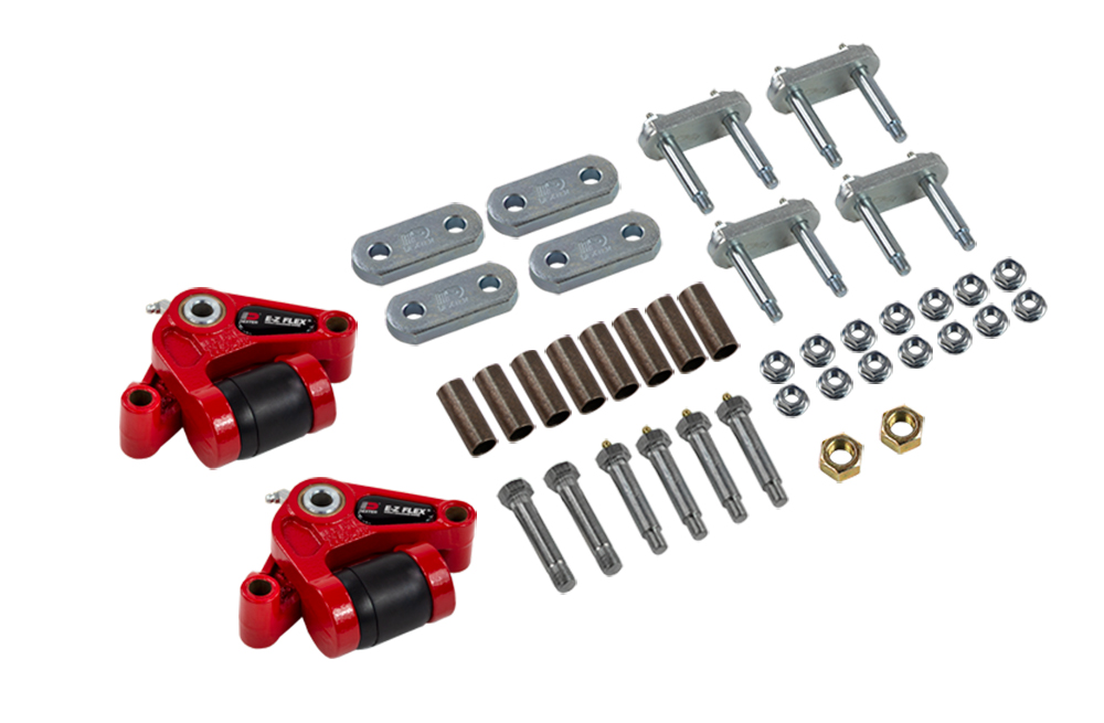 DXTK71-652-06 01314306 33 in. EZ Flex Tandem Axle Complete Kit, Red - 6000 lbs