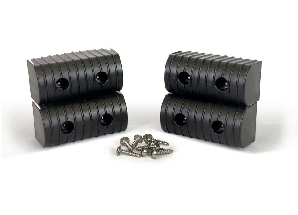 CPI23051-1 Bunkwrap End Cap Accessory Kit with Hardware - 2 x 4, Black - Pack of 4