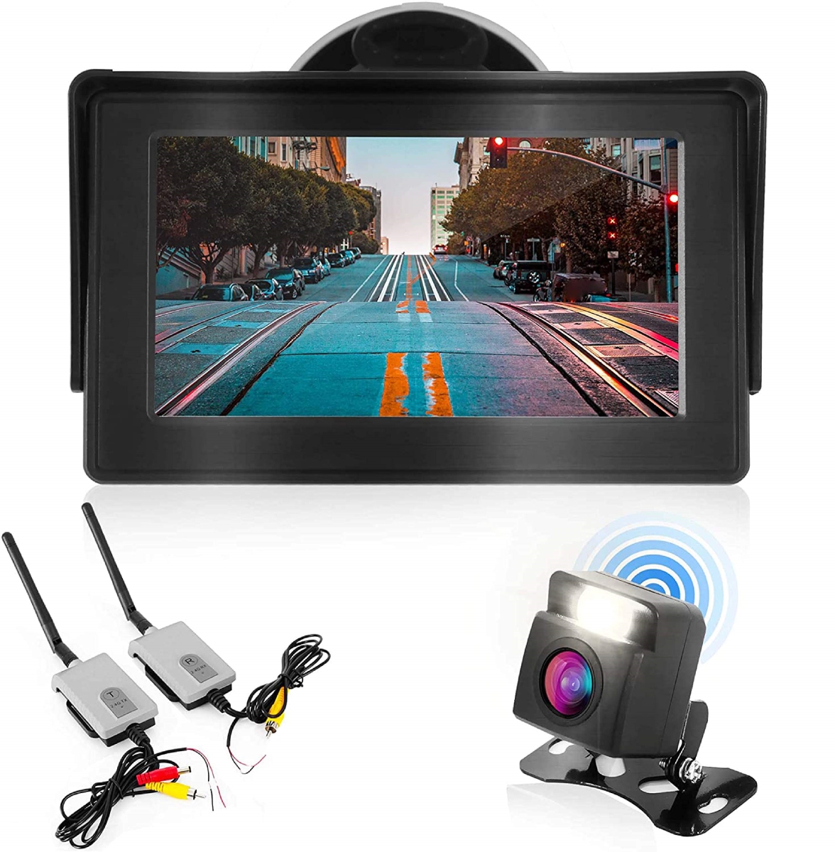 DTCPLCM4580WIR Wireless Rear View Camera Kit with 4.3 Monitor