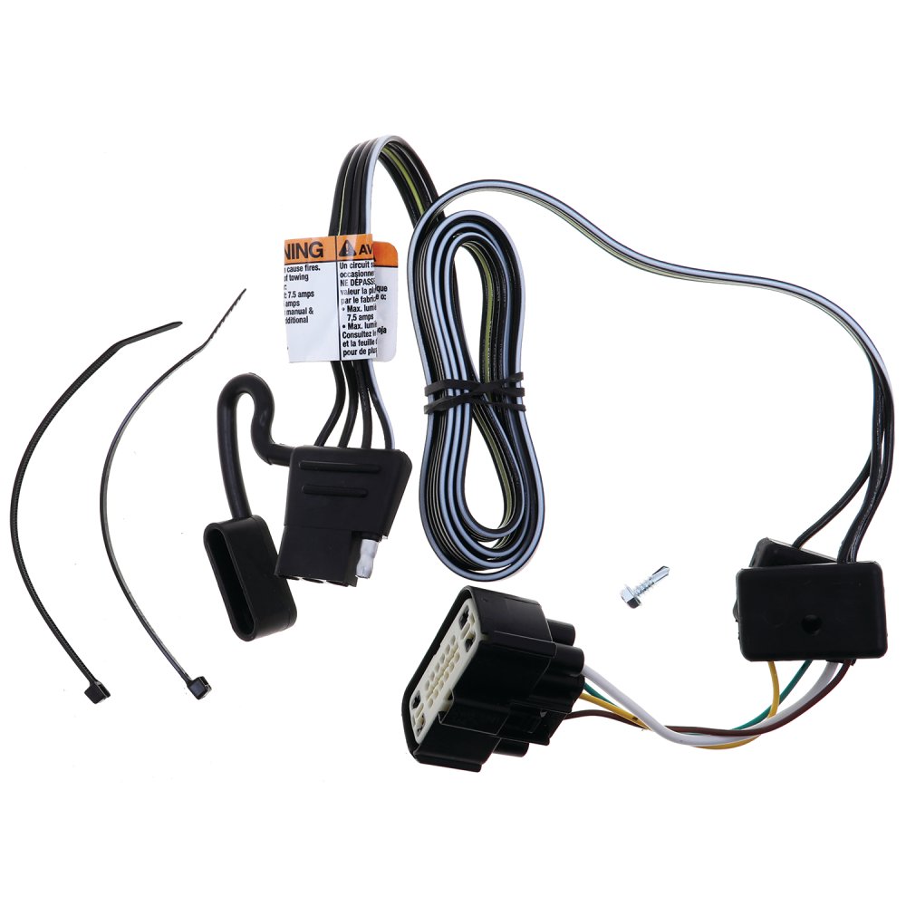 DRT118892 T-One T-Connector Custom Harness, 4-Way Flat with Circuit Protected ModuLite HD Module, Compatible with Chevrolet Traverse