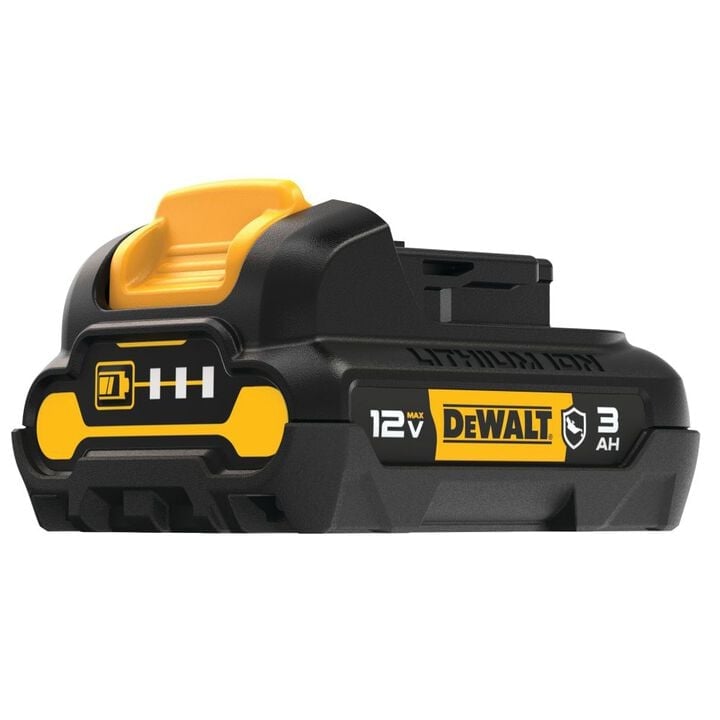 DEWALT 12V Max 12V 3Ah Oil Resistant Lithium Ion Power Tool Battery Pack with Fuel Indicator - DCB124G