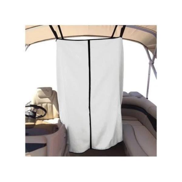 Carver Covers CRV53009S-40 SD Privacy Curtain - White