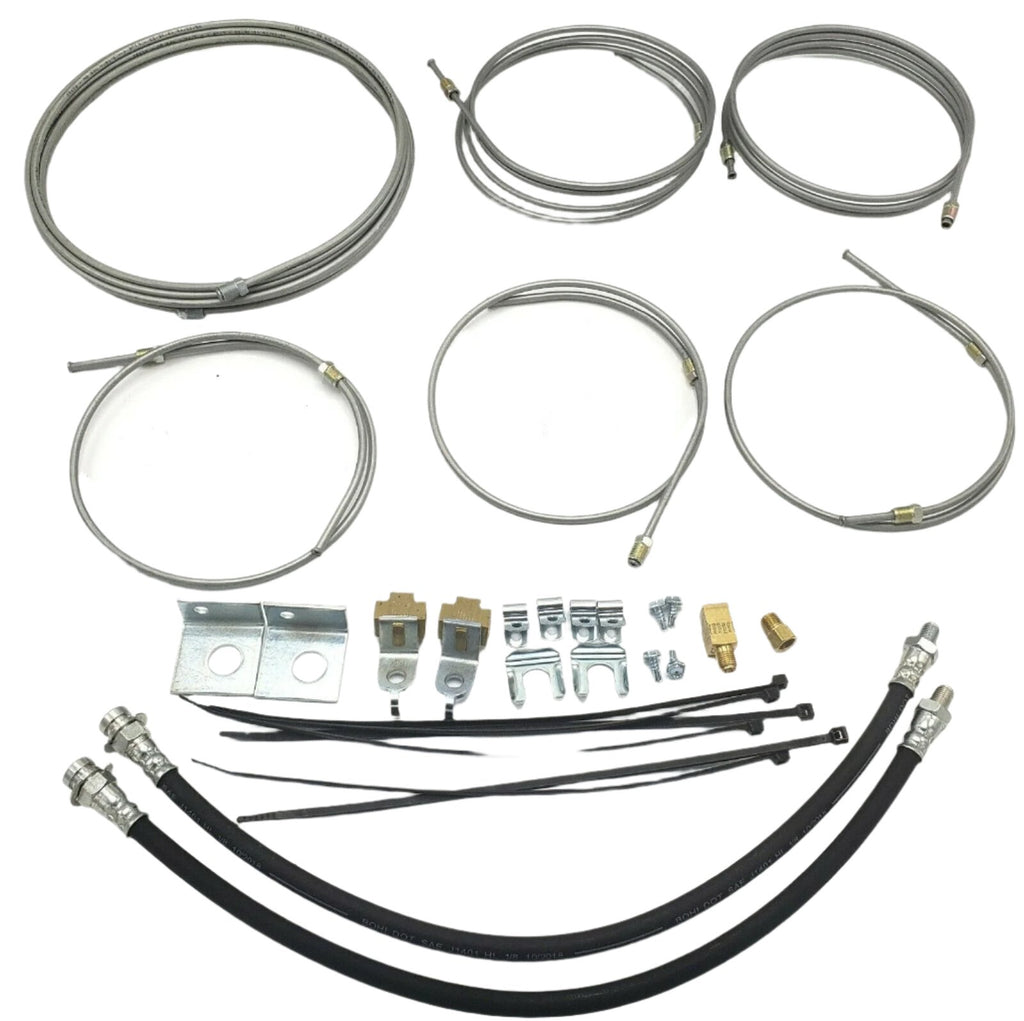 DMD6098 Hydraulic Tandem Axle Brake Line & Hose Kit - Trailer Drum Brake 15 ft. Main