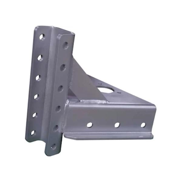 DMD15795-52 A-Frame Channel Mount with Hole - 50 deg, Silver Sparkle