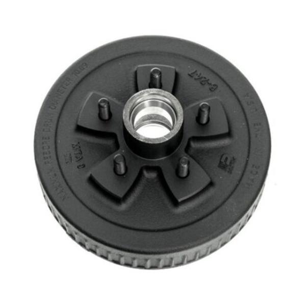 DXT008-247-05 2023 Trailer Hub - 5 on 4.5 in. Bolt Pattern - Cups & Studs, Raw - 3500 lbs