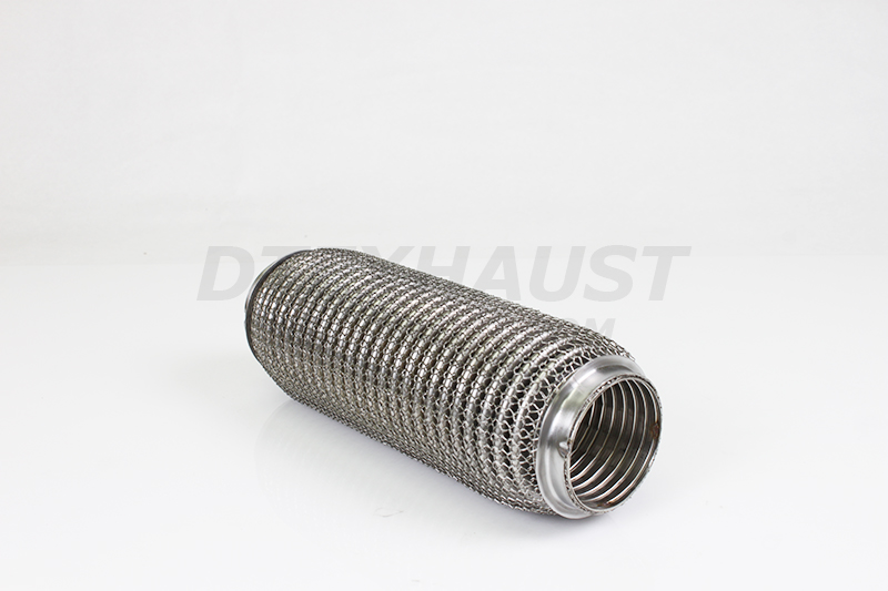 DTEDTF-12406BI 6 in. Quter Stainless Mesh Interlock Flexible Pipes - 2.25 in. ID