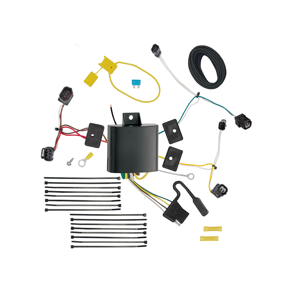 DRT118697 T-One T-Connector Custom Harness, 4-Way Flat with Circuit Protected ModuLite HD Module, Compatible with Acura TLX