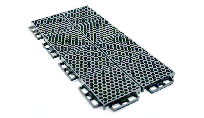 CPI13610-3 Protech Flooring Tiles, Grey - 8 Piece