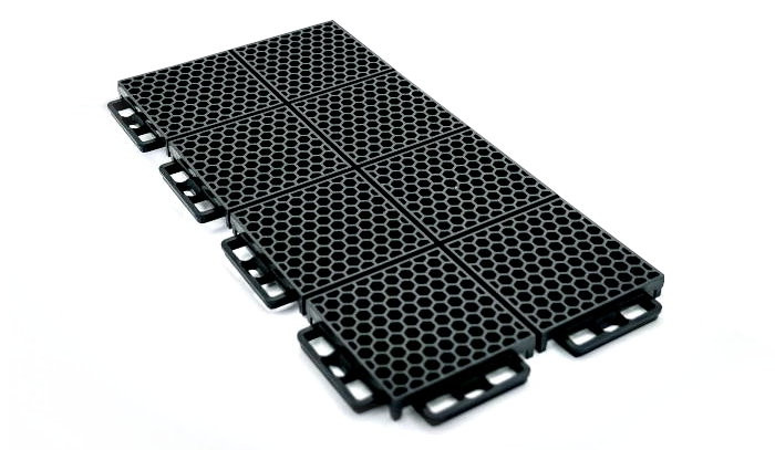 Caliber ProTech Smooth Flooring, 8-Pack in Black | Camping World