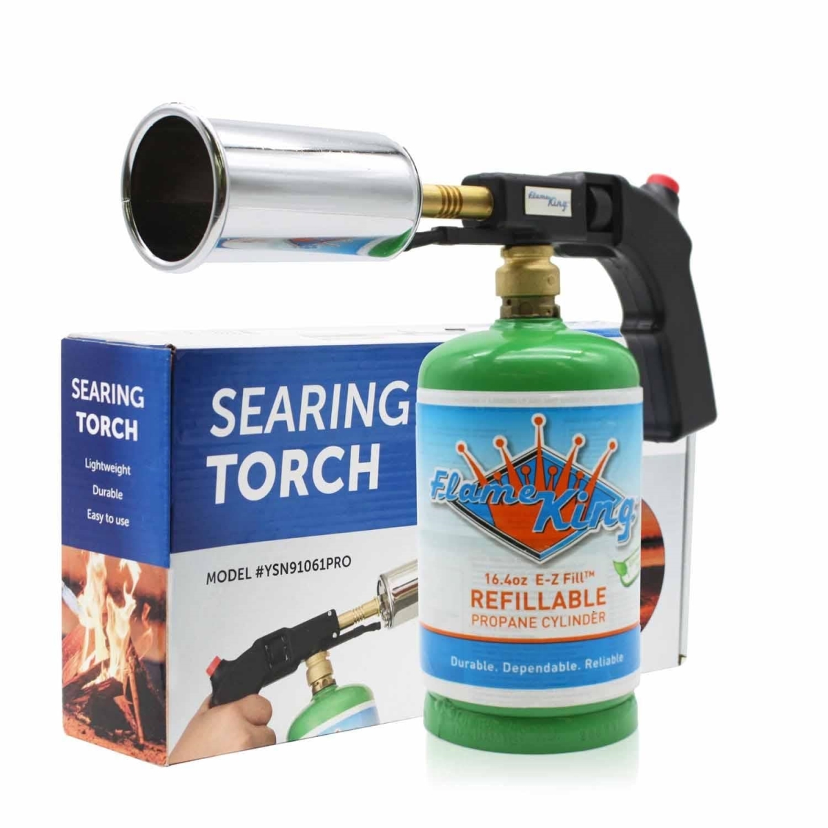 FLKYSN91061PRO Propane Torch with Electric Start, Comfort Handle