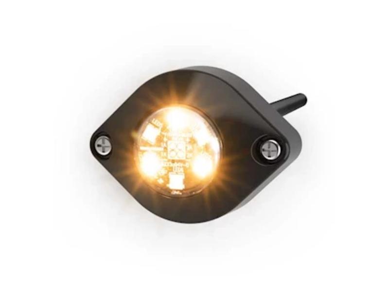 ECCED9015AB LED Flasher Warning Light - 12-24V, Amber & Blue