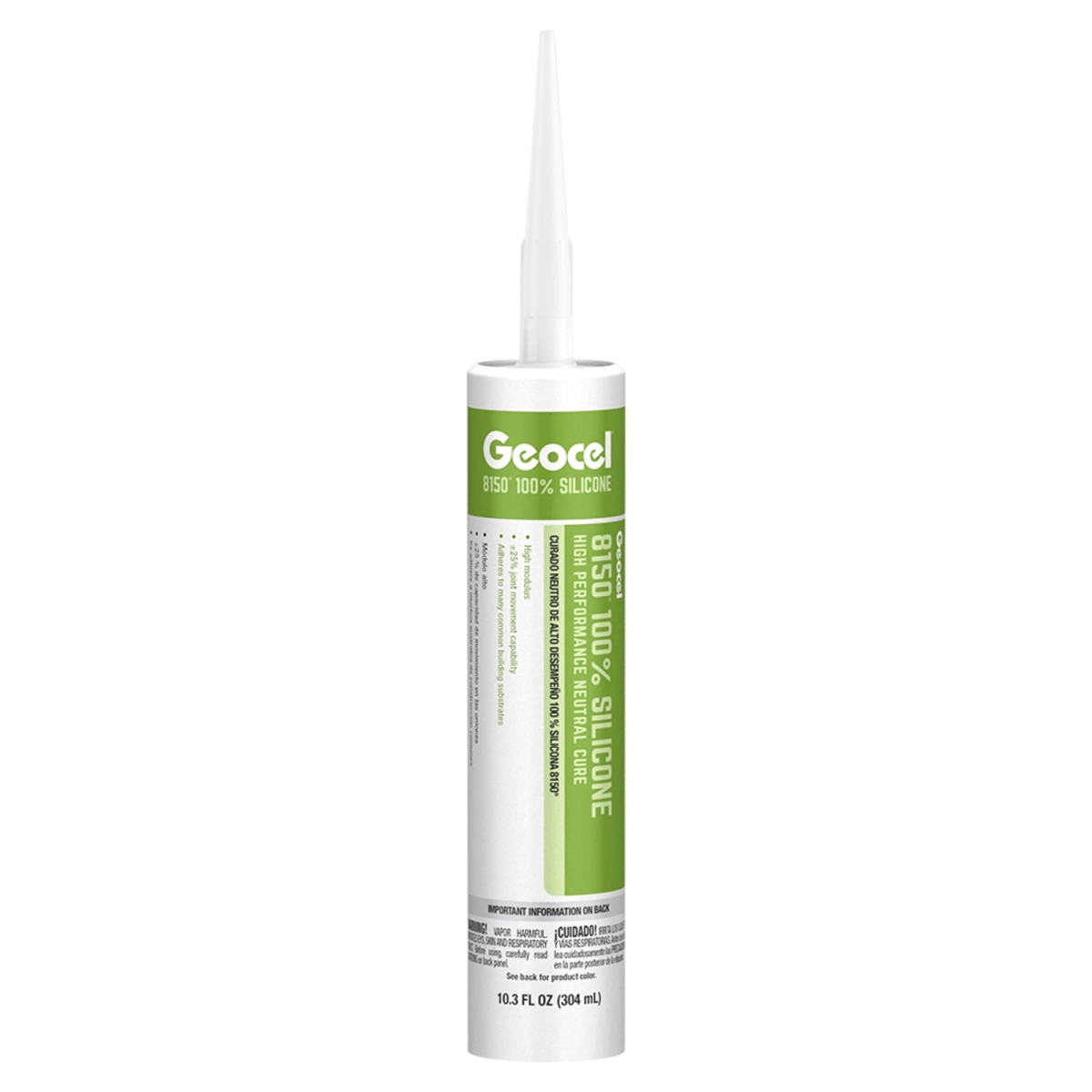Geocel GEOGC68113 8125 Silicone High Performance Acetoxy Curing Sealant - Black