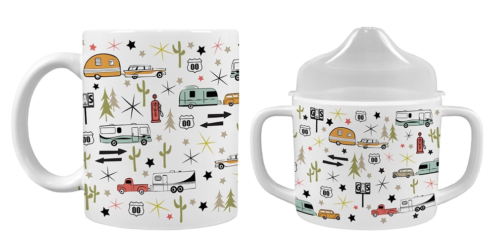 JRPCC-014RT Mug & Sippy Cup Set with Road Trip & Mommy & Me