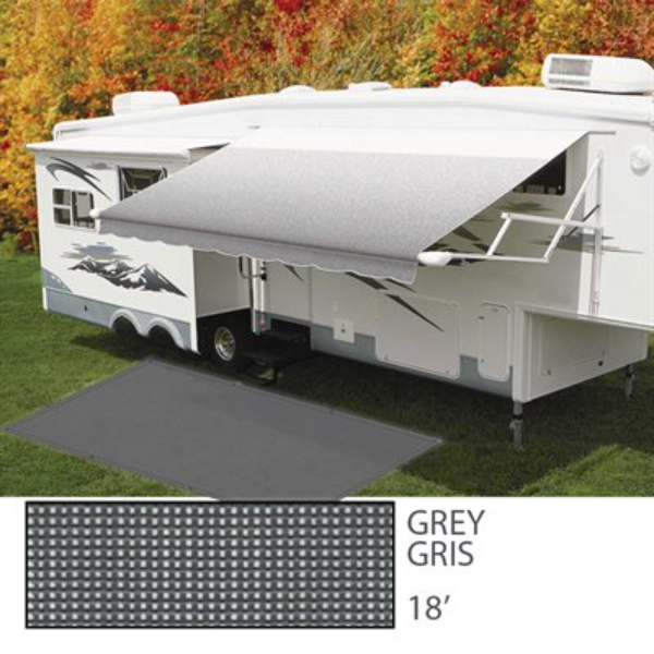 LHI32818GRE 18 ft. Boss Shadow RV Mat - Gray