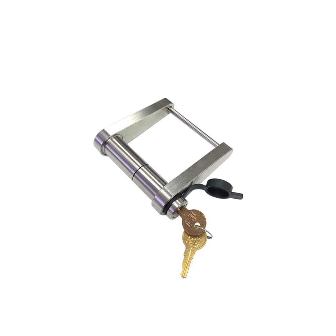 IFL61180-S Trailer Latch Lock for 2023 - Stamped Coupler, 3.125 in. Depth, Excel Cast Model - Stainless Steel