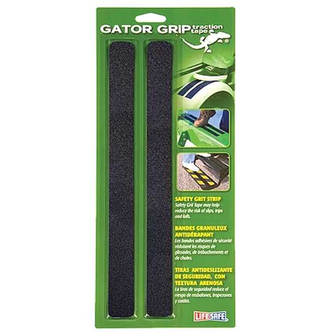 ICMRE612BL Grit  Grip Strips - 1 x 12 in., Black - Pack of 6