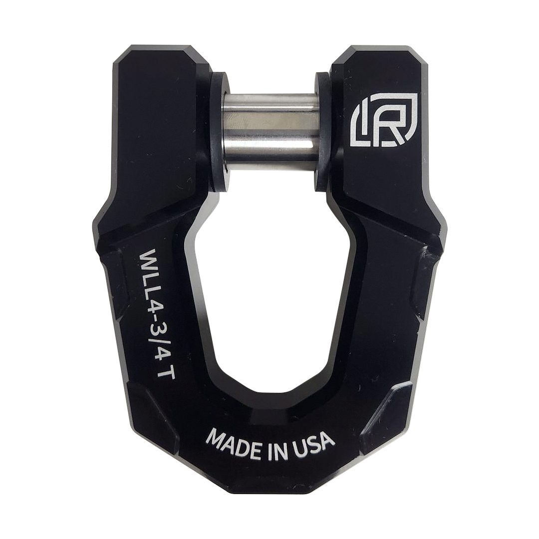 IFL71011-BX Aluminium D-ring Shackle - Black, Single