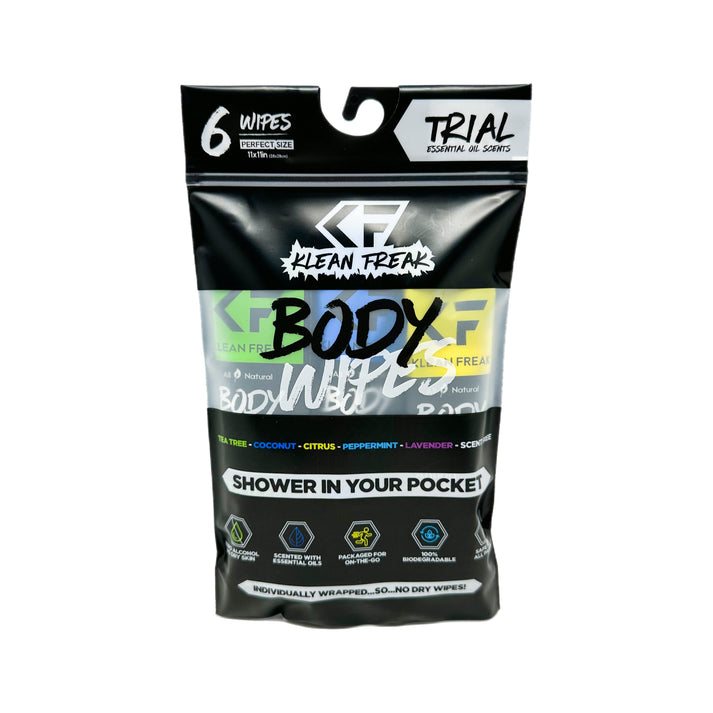 Klean Freak Body Wipes Trial - 6-Pack Mixed, 6-Pack, One Size