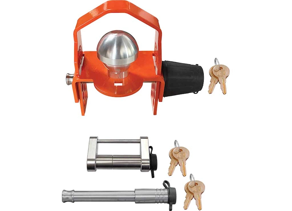 IFL61639-BX Keyed Alike Auto Latch with Protector - 2 in. Ball Coupler Latch x 2.5 in. Receiver - Pack of 3