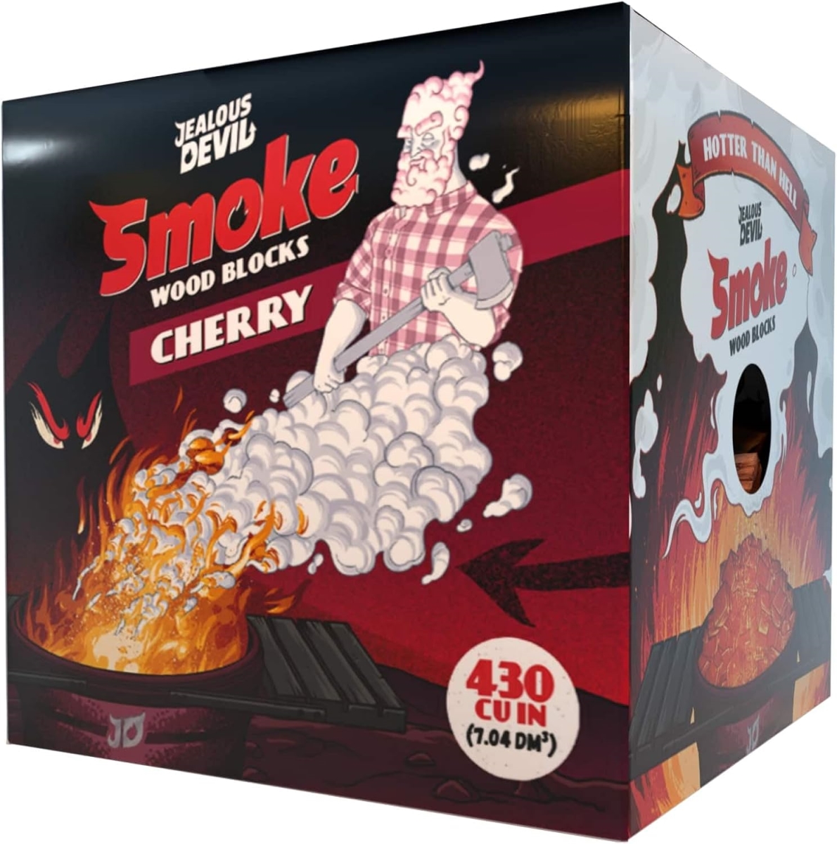 JLDJDSMOKECHRY430CU Wood Blocks - 430 cu. in., Smoke Cherry