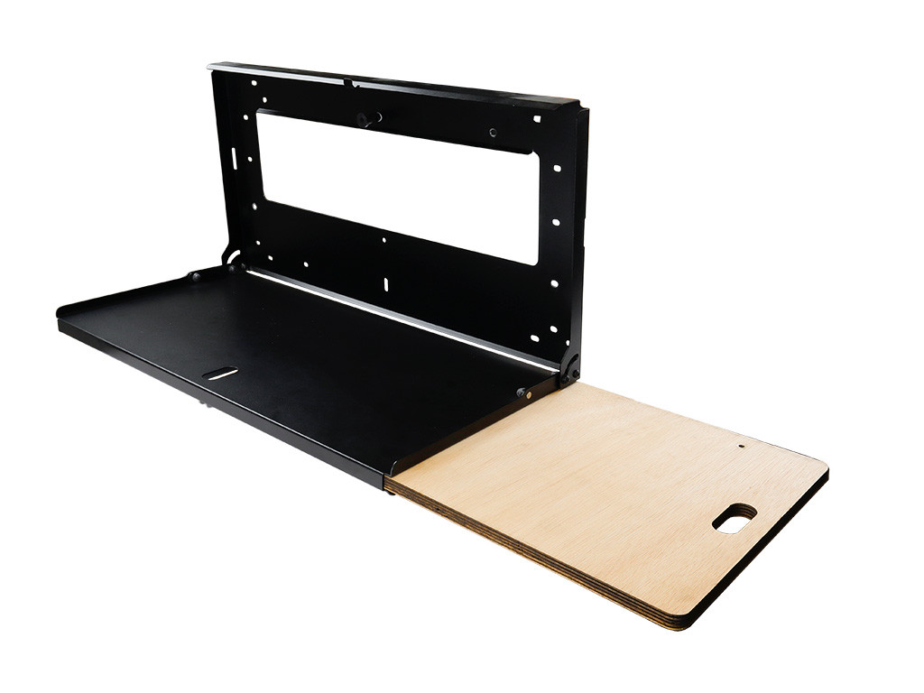 FTRTBRA034 Drop Down Tailgate Table, Black Powder Coat - Steel